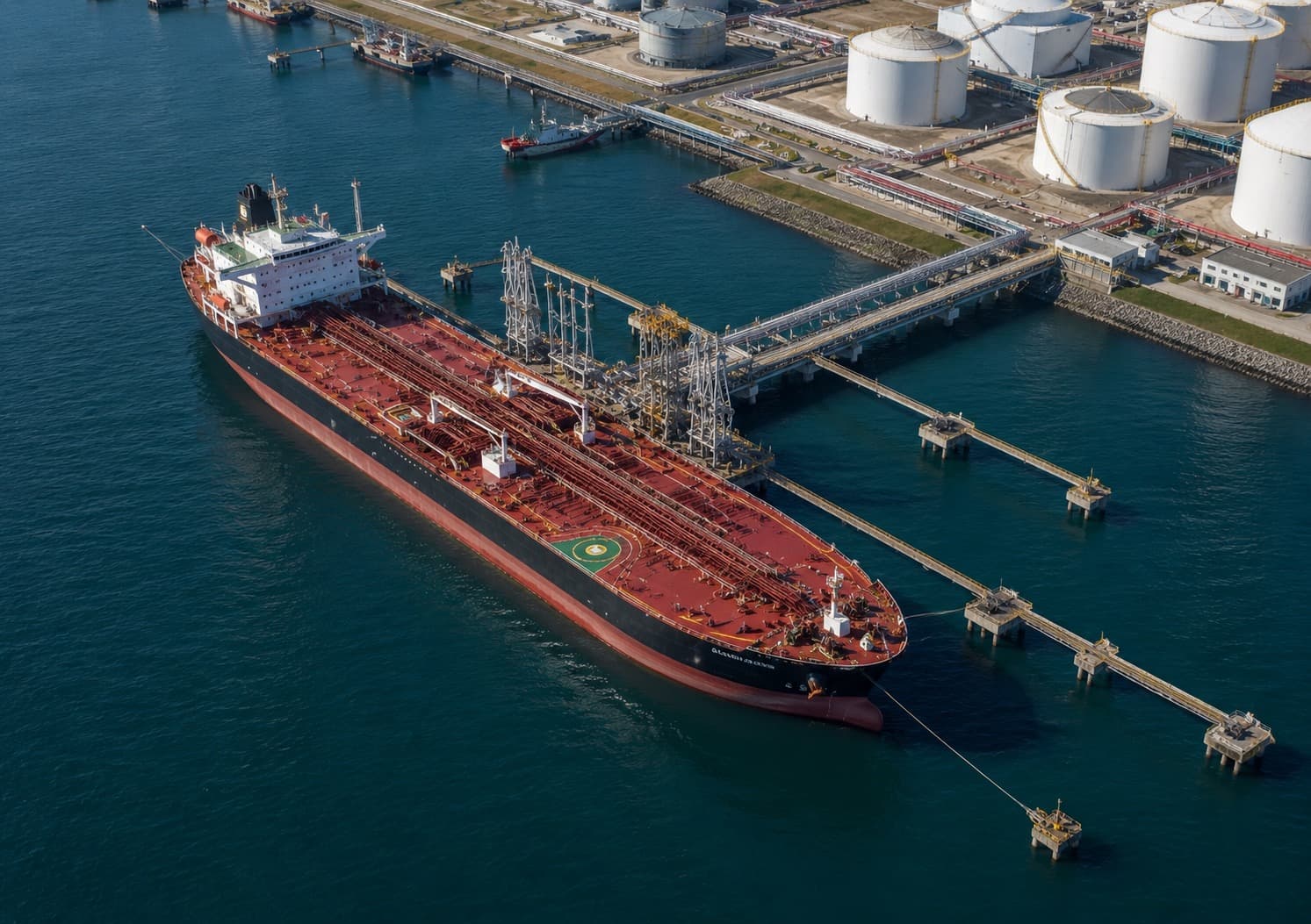 Ship at open sea